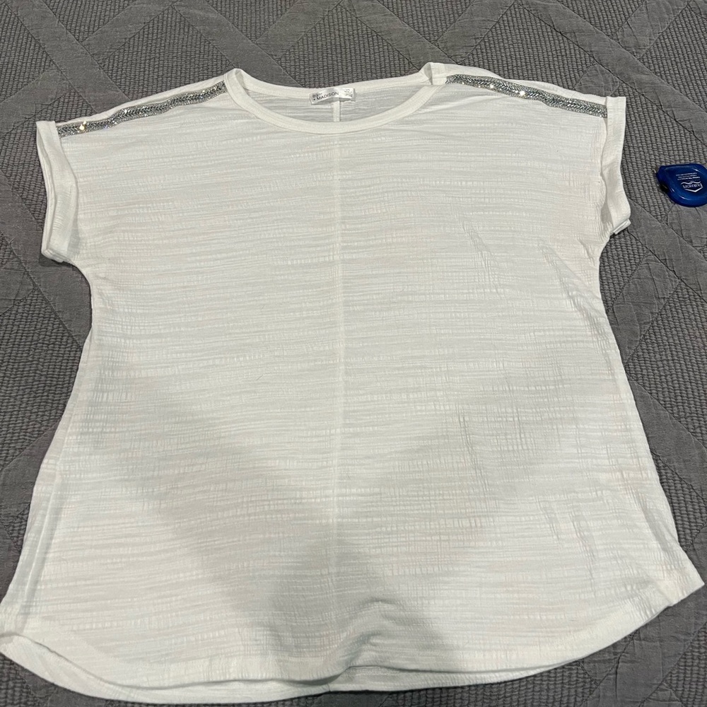 White sparkle top